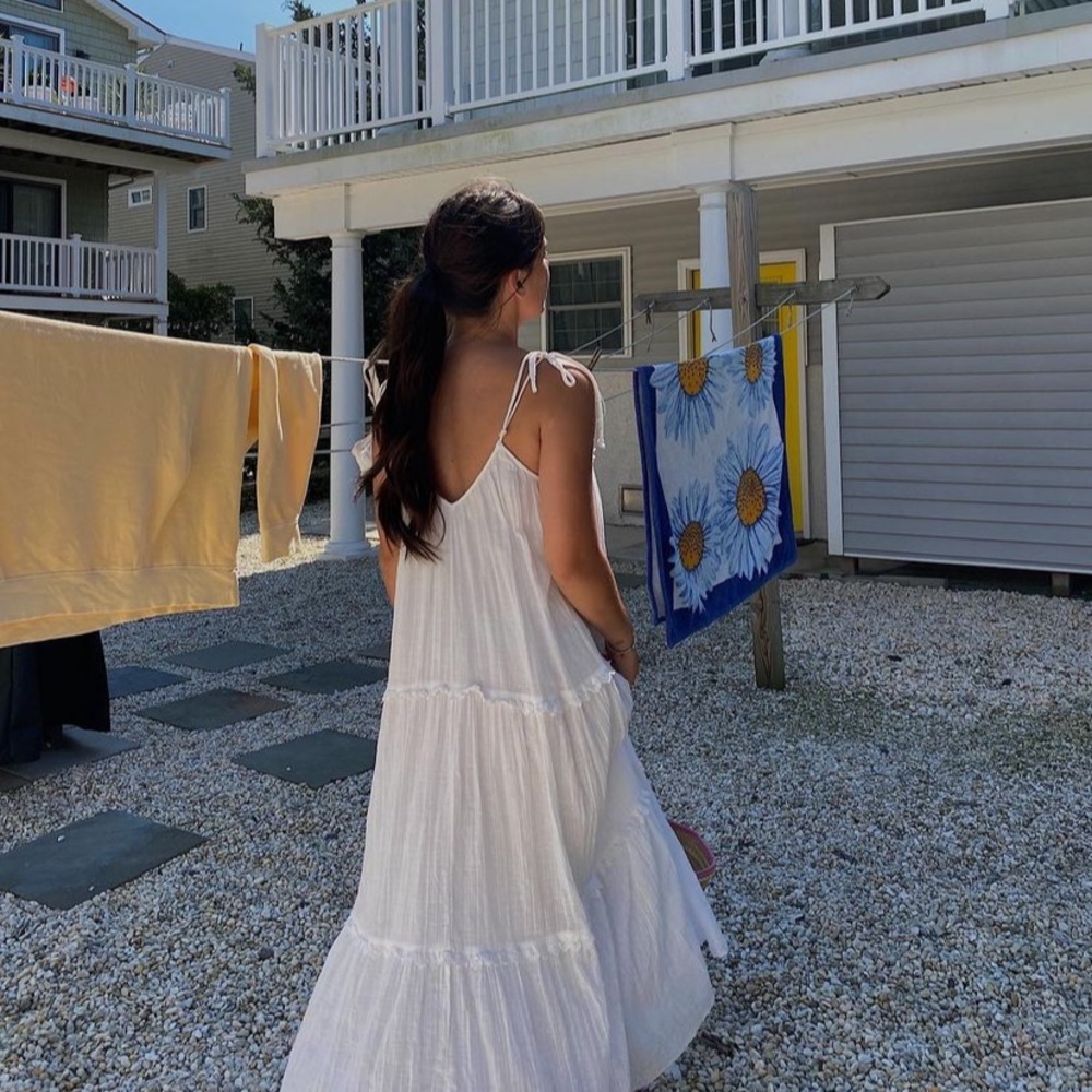 White Zara Maxi Dress